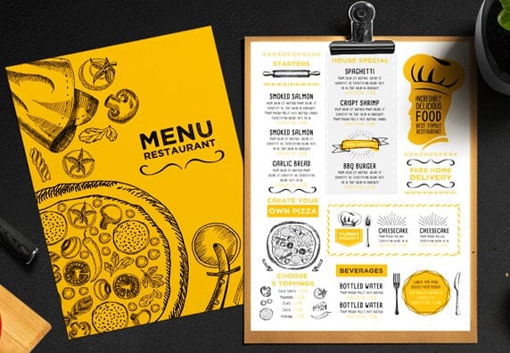Menu Folder Copy Print Menu Printing - Best Prices in New Zealand | Copybooth